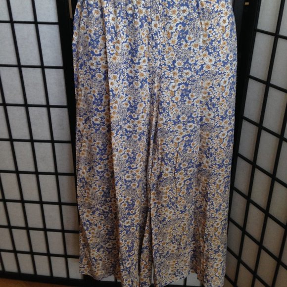 Gorgeous Comfy Print Smock Waist Wide Leg, Approx Inseam 29", NWOT - Picture 13 of 14